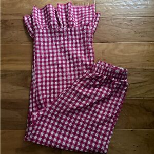 Pink Checkered Kids Pajamas